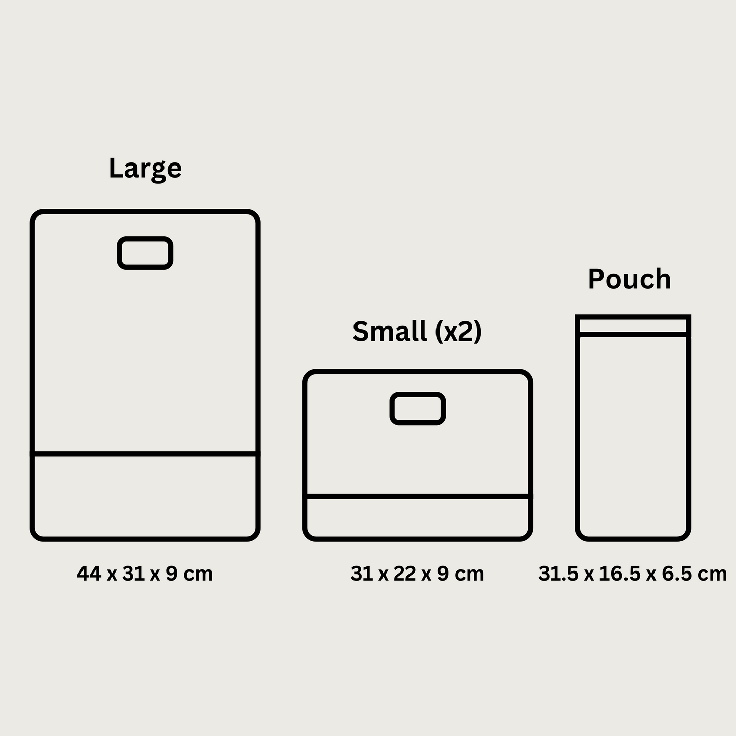 4 Piece Packing Cube Set